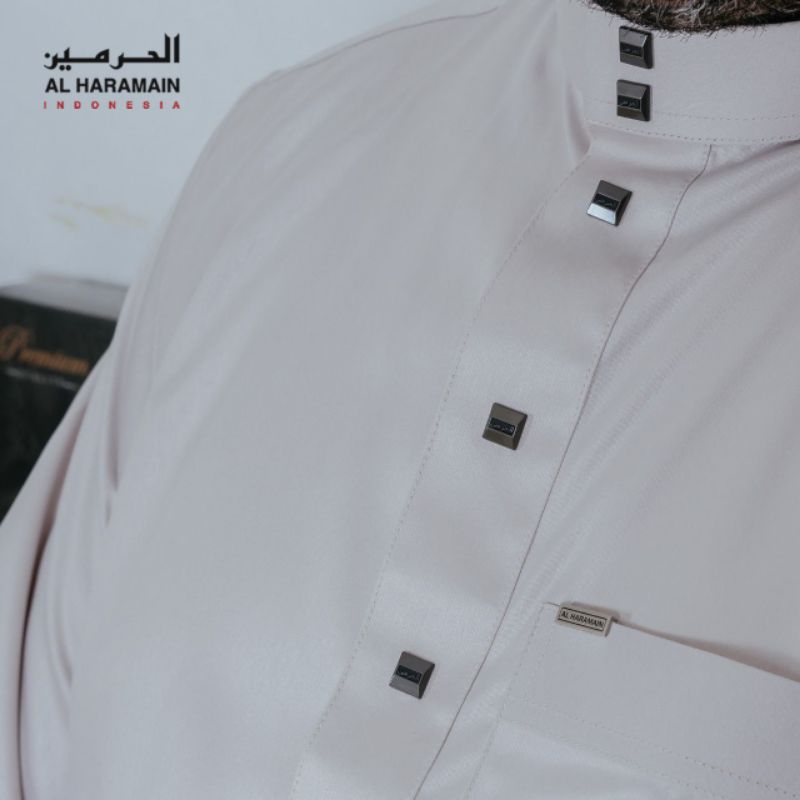JUBAH PRIA ALHARAMAIN KANCING PREMIUM