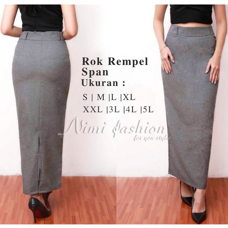 ROK KERJA WANITA / ROK SPAN S, M, L, XL