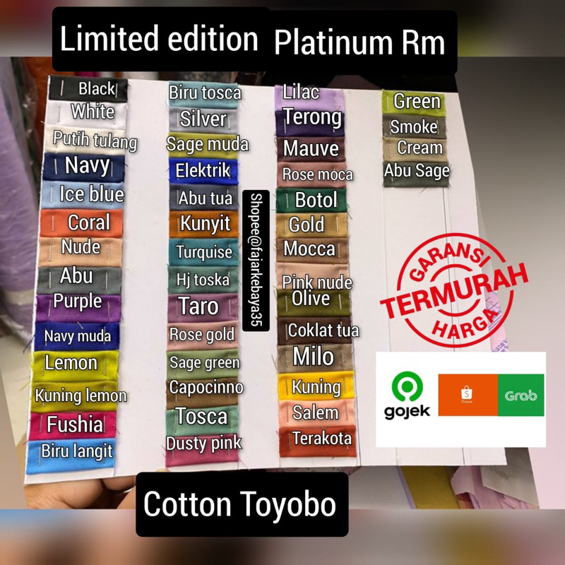 ( COD) Toyobo / Toyobo premium / Toyobo royal mix. / Katun hakus. katun jepang / bahan kemeja/ kain gamis