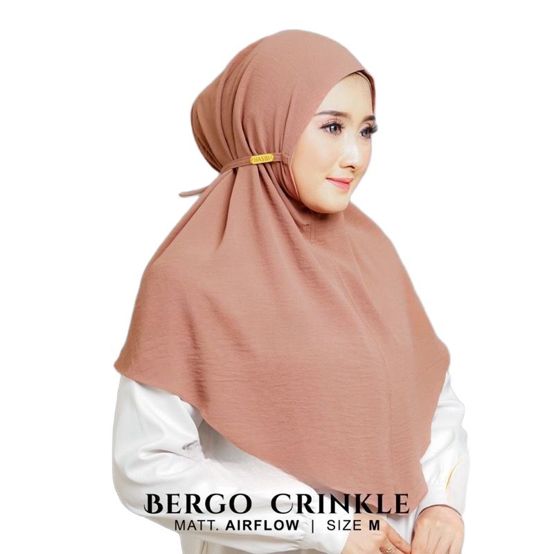 JILBAB BERGO TALI CRINKLE AIRFLOW PREMIUM