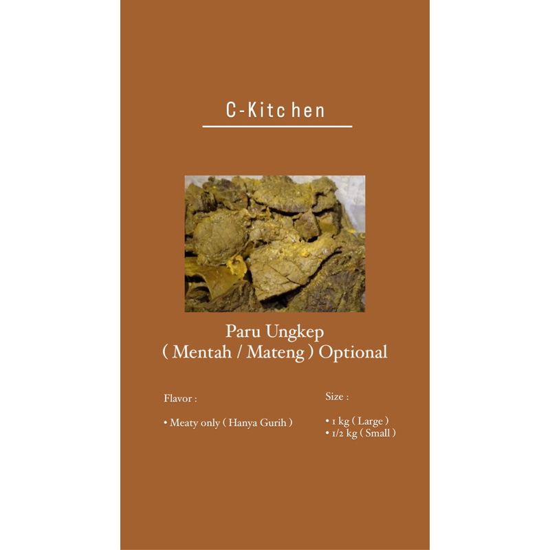 

PARU UNGKEP SMAL 1/2 Kg