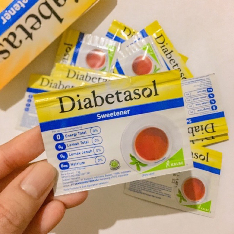 

Diabetasol Sweetener 1,5gr | Gula Diabetasol | Gula Diabetes