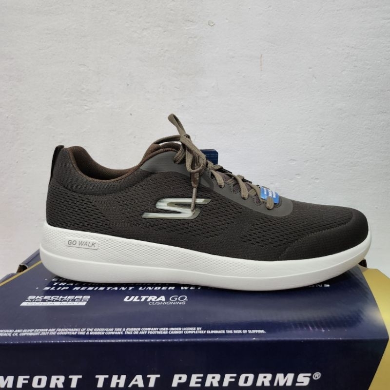 Skechers Go Walk Stability Brown size 45 / sepatu jalan coklat