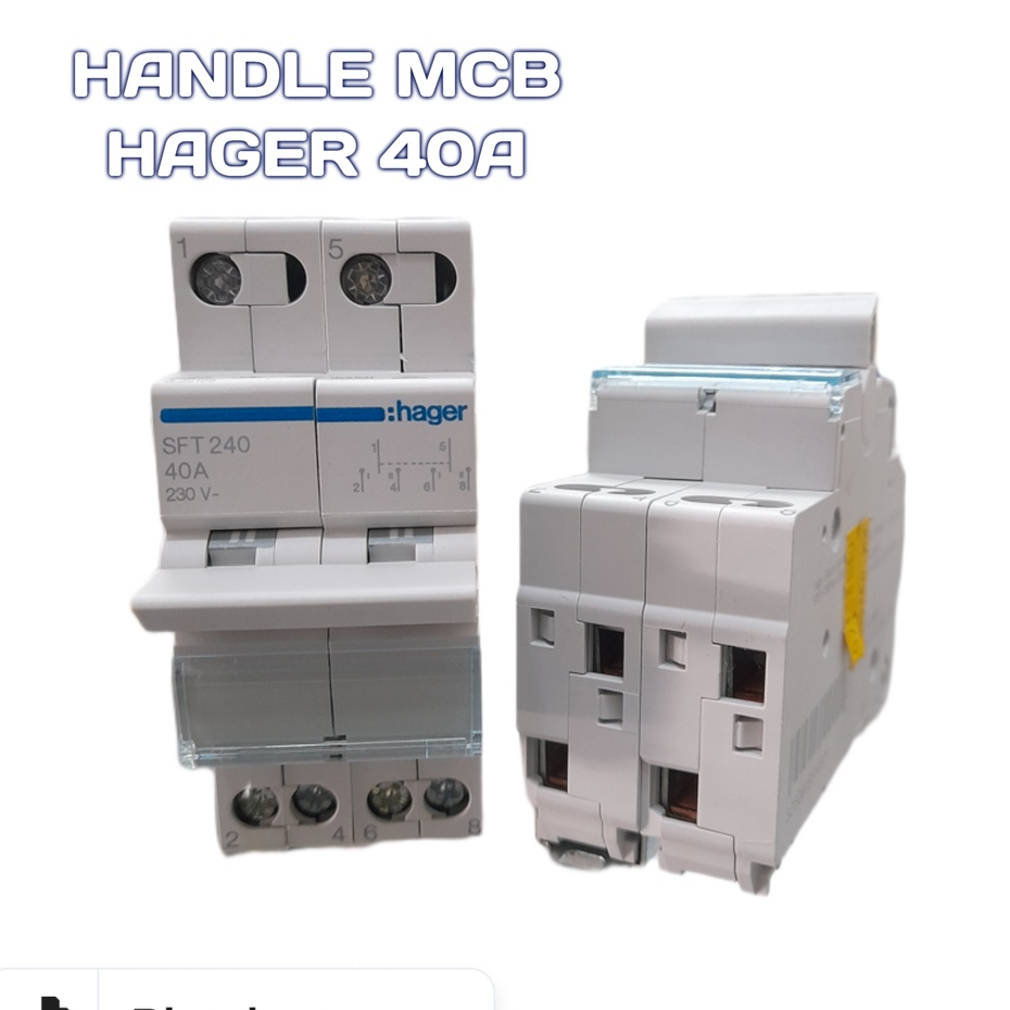 HANDLE MCB/CHANGE OVER SWITCH HAGER 2PHASE 40A