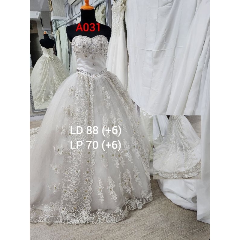 GAUN PENGANTIN / WEDDING GOWN PRELOVED /GAUN PESTA/BRIDE BRIDEMAIDS  GOWN / GAUN PENGAPIT PETTICOAT / PETIKUT / UNROK / PENGEMBANG GAUN PENGANTIN KAWAT 3 DENGAN PLUS KAIN TILE
