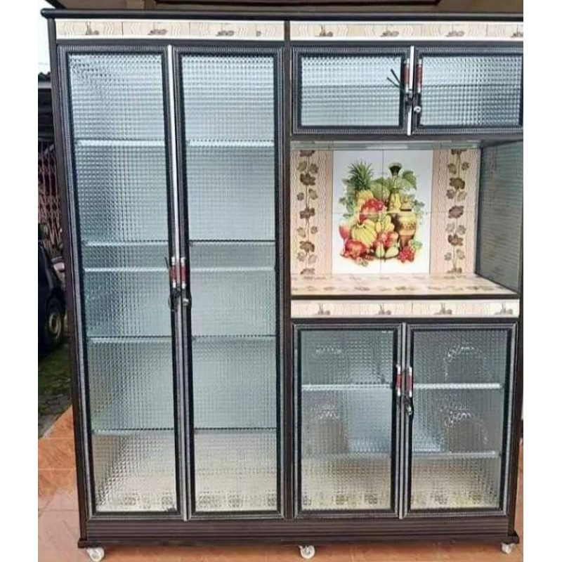 RAK PIRING 4 PINTU ALUMINIUM