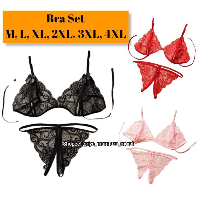Bra Set Jumbo XL, XXL, XXXL, XXXXL/ Bisa COD / Lingerie Seksi Lingerie Wanita Lingerie Cantik / Bra 