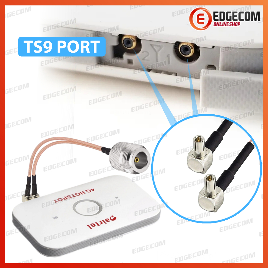 Pigtail N Female to Dual TS9 untuk Modem E5573 Orbit Max E5577 E8373