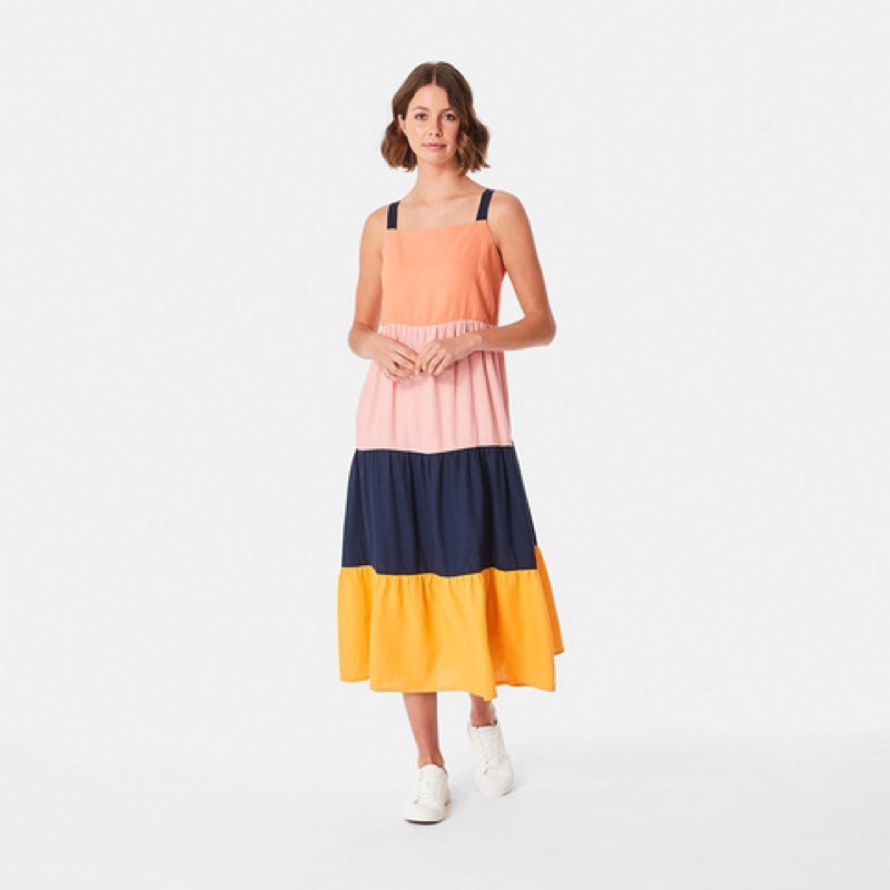 Anko Linen Color Block Dress