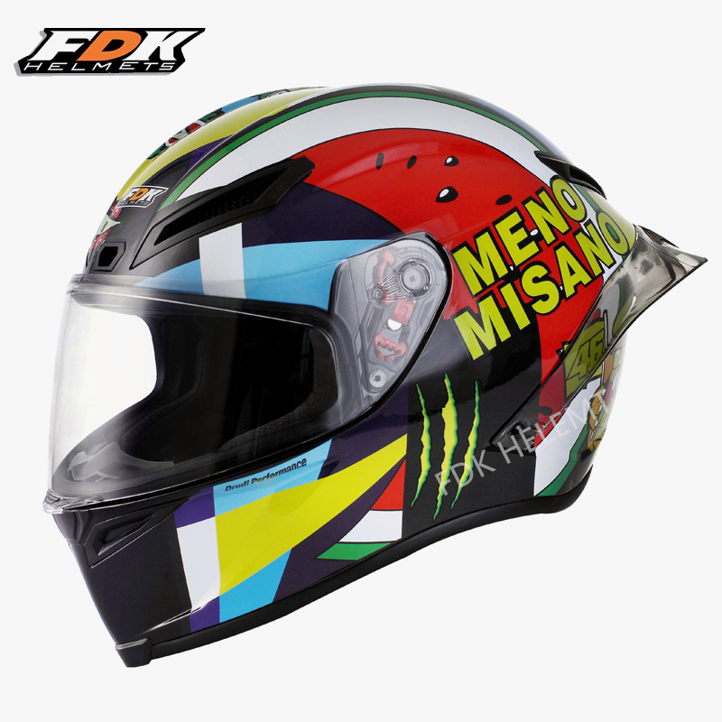 FDK Helm Full Face Misano 2023 Pista Model Motor Helm Tersedia Untuk Pria Dan Wanita Bisa Cod