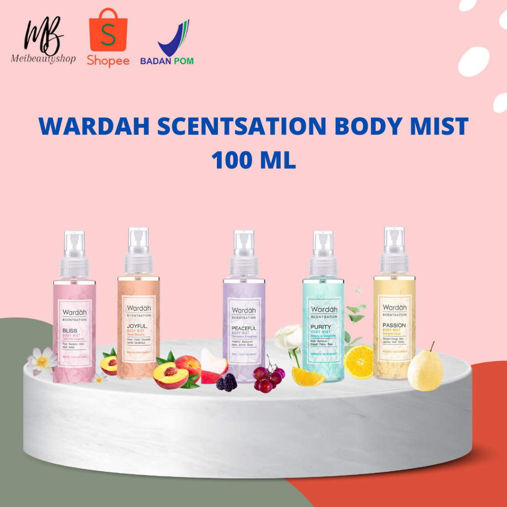 Wardah Scentsation Body Mist 100 ml - Parfum Wanita Wangi Tahan Lama Hingga 5 Jam