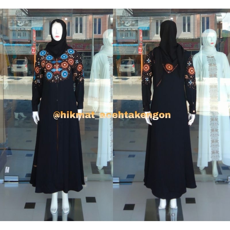 Abaya Hikmat A2216 Colour Black