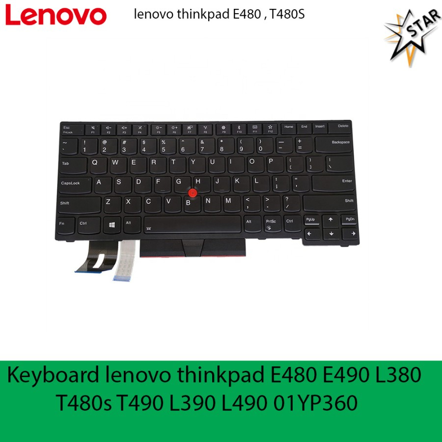 Keyboard Lenovo Thinkpad Yoga E480 E490s L380 L390 L480 T480s T490s