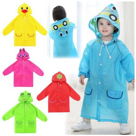 STV Jas Hujan Anak Funny Raincoat Motif Lucu Bahan Polyester