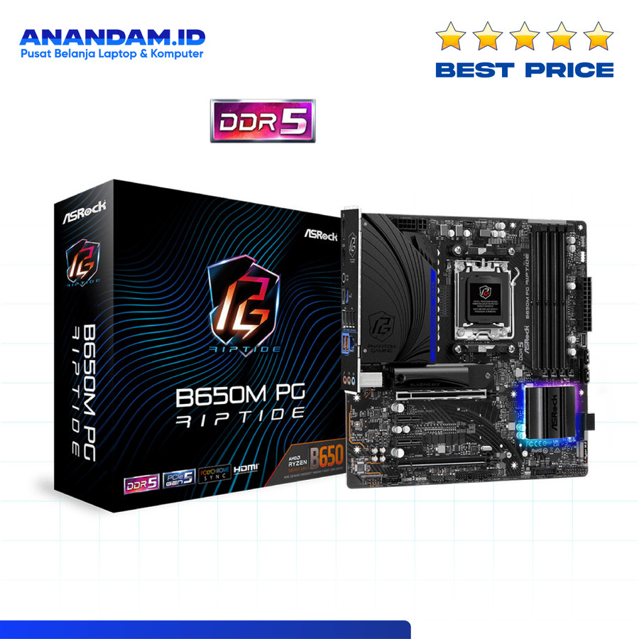 Motherboard ASRock B650M PG Riptide m-ATX AMD AM5 B650 DDR5