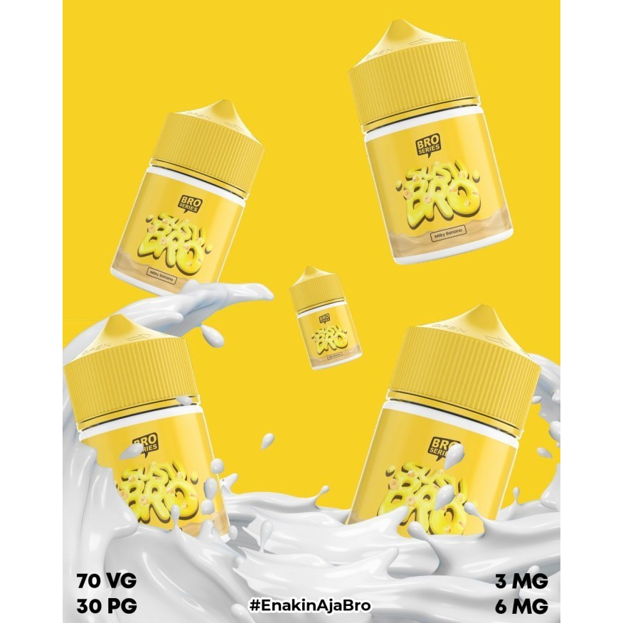 Liquid Susu Bro Milky Banana 60ML by Hero57 x JVS - Bro Susubro Banana