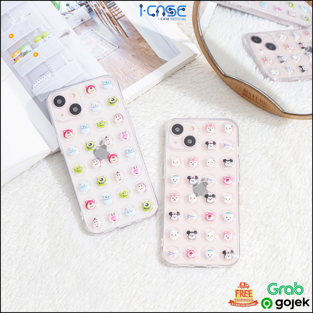 Clear Softcase Cartoon Bubbles Full Lenscover for iPhone 7 8 PLUS XR X XS 11 12 Pro Max / 13 Pro Max / 14 Pro Max