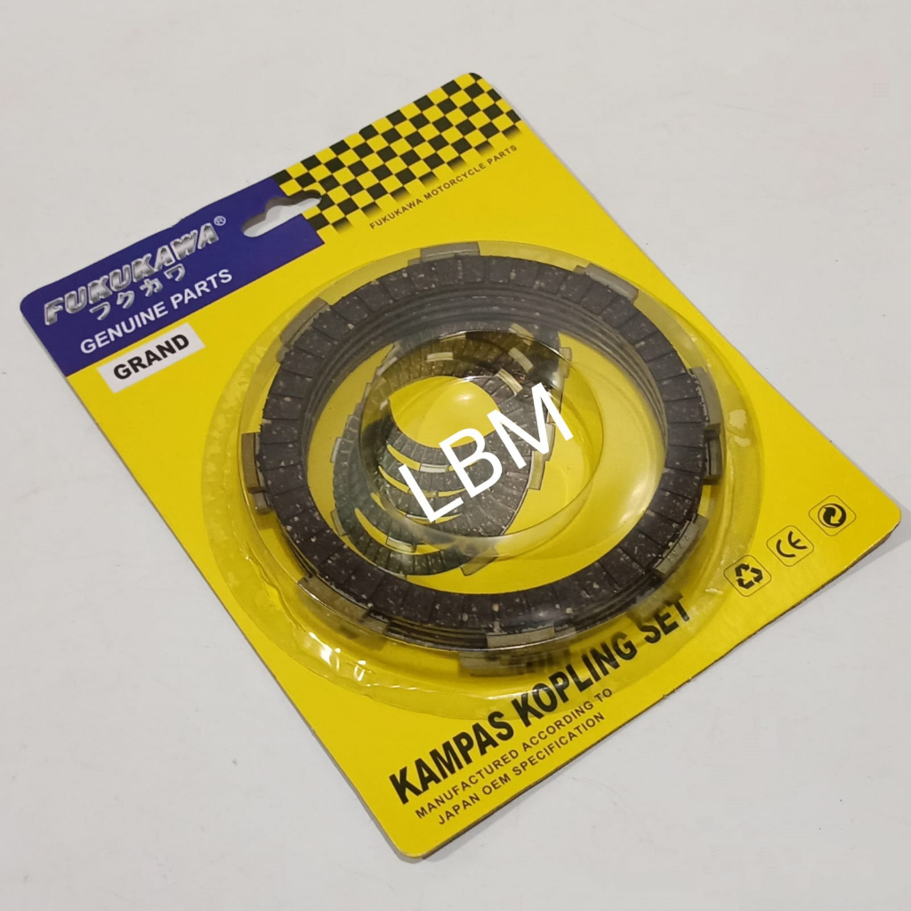 KAMPAS KOPLING HONDA GRAND SUPRA 100 LEGENDA SUPRA X SUPRA FIT REVO OLD PRIMA ISI 5 PCS MEREK FUKUKA
