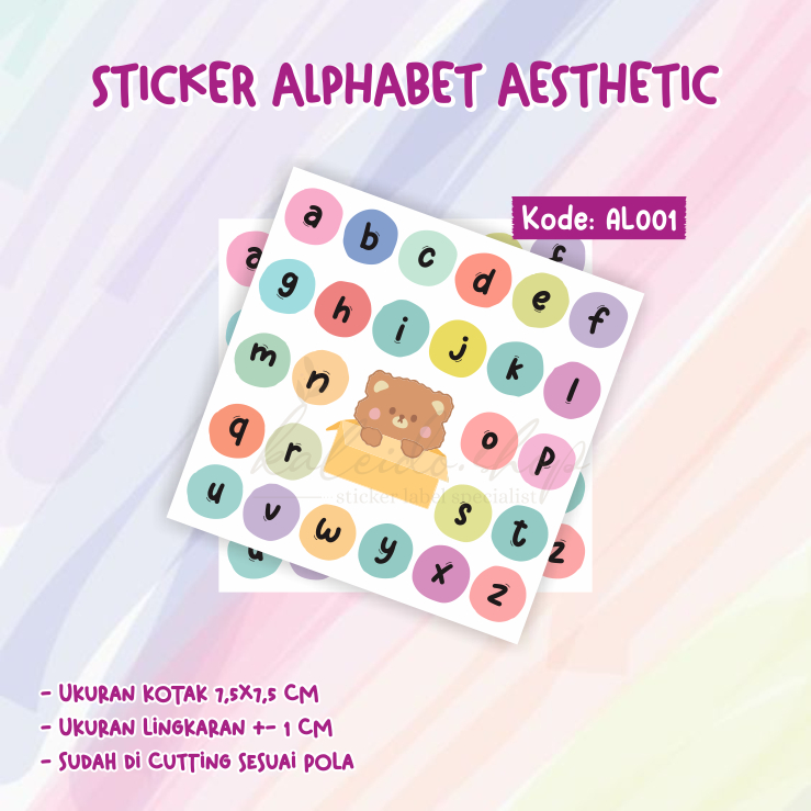

STIKER AESTHETIC ALPABHET JOURNAL CUTE