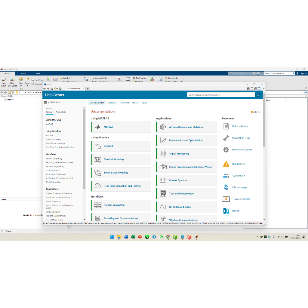 Software Mathworks Matlab 2023 Matlab 2022 / Matlab dan Simulink 2021 / 2020 / 2019 / 2018 / 2017 / 2016 / 2015 Full Version | Software Matlab Simulink