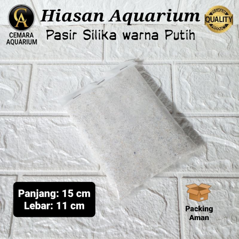 Hiasan aquarium/ pasir silika warna putih/ pasir aquarium/ aquarium/ aquascape
