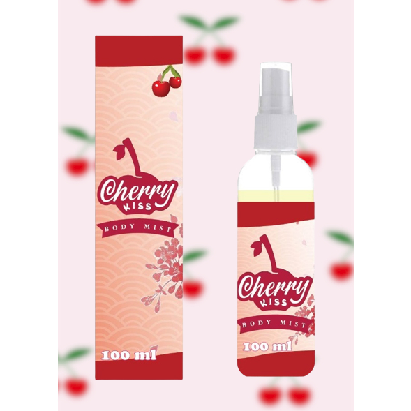 Kanzo - Parfum Body Mist Cherry Kiss 100ml Premium / Body Mist Cherry Kiss 100ml Best Seller / Parfum Cherry 100ml Murah