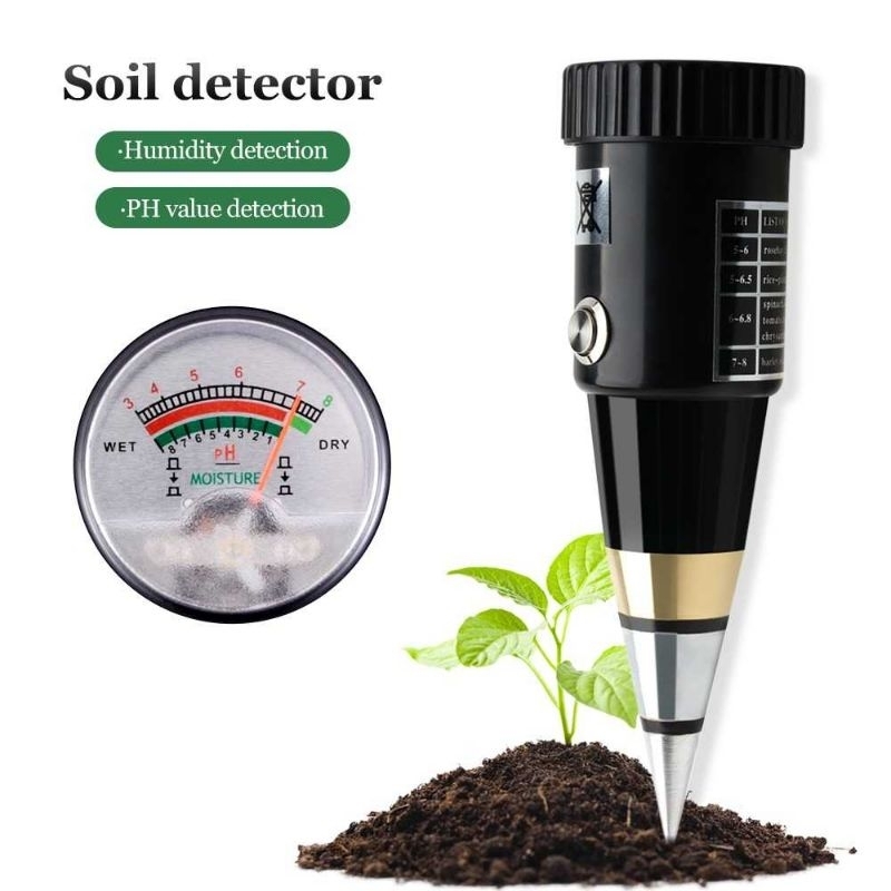 JUANJUAN 2 in 1 Pengukur Kelembapan dan PH Tanah Soil Humidity Tester - JJ2