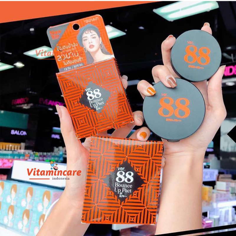 Ver88 Bounce Up Pack - Beda Ver.88 Ori Thailand - Bedak Padat Ver88 - Compact Powder Ver 88