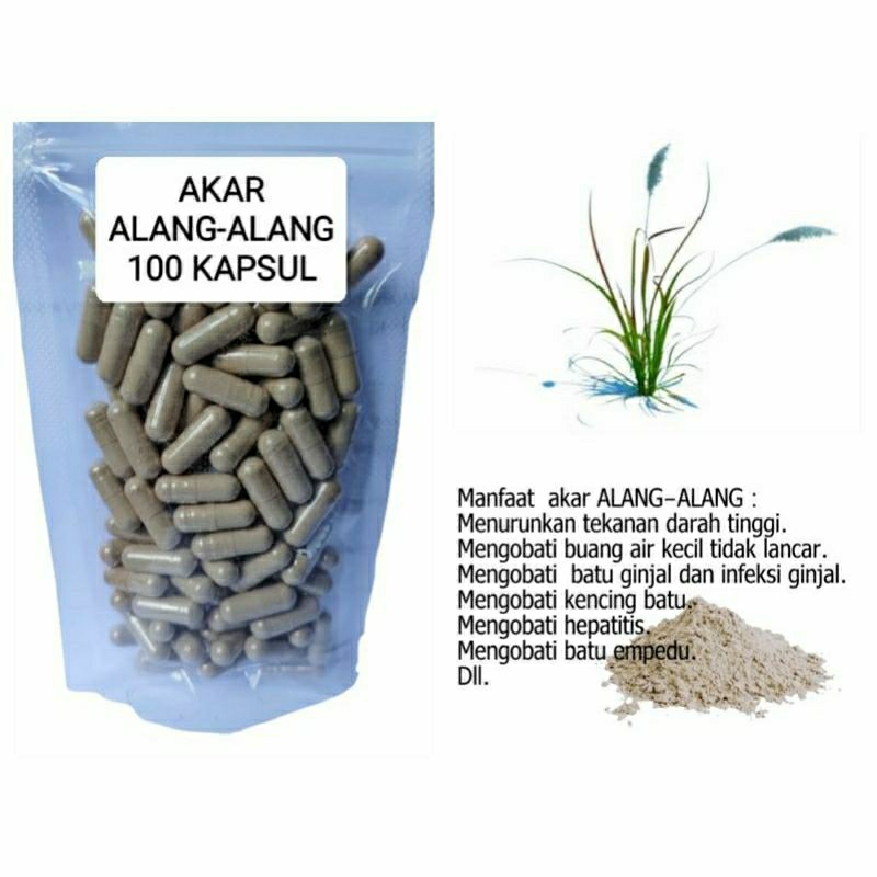 

AKAR ALANG-ALANG 100 KAPSUL OBAT HERBAL TERBAIK TOPP SELLER JATIM (PREMIUM QUALITY)