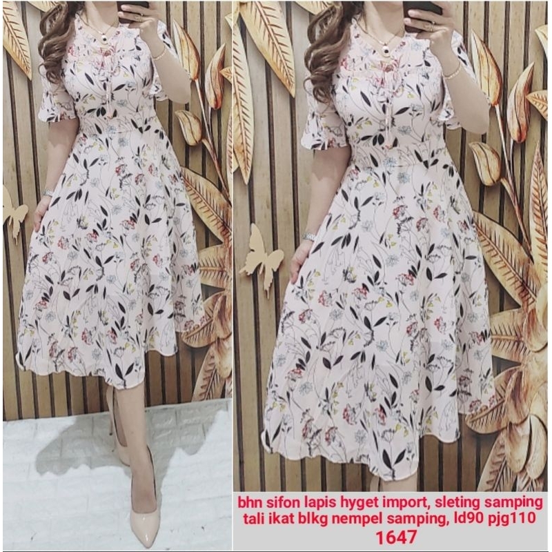 Dress 1647  bunga bangkok