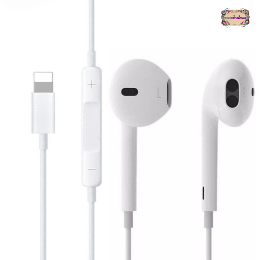 EarPhone With Lightning 8 pin Headset Hf headsfree ligthing ori cabutan 7G 7+ 8G 8+ X Xs Max Xr 11 pro max 12 mini 12 pro max 13 mini 13 pro max 14 plus 14 pro max konek Bluetooth (on bluetooth ) pop up Handsfree Earphone headset SB5078