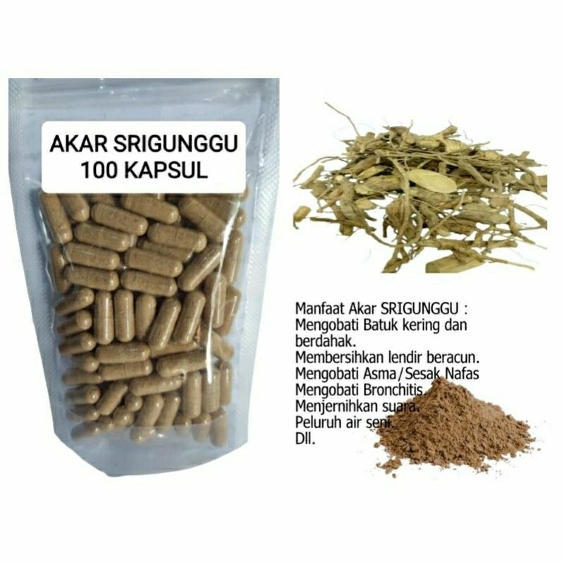 

AKAR SRIGUNGGU 100 KAPSUL OBAT HERBAL TERBAIK TOPP SELLER JATIM (PREMIUM QUALITY)