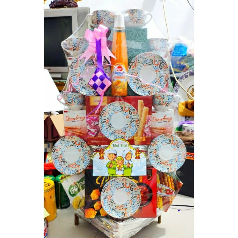 

Parcel Snack mix tea set lebaran idul Fitri