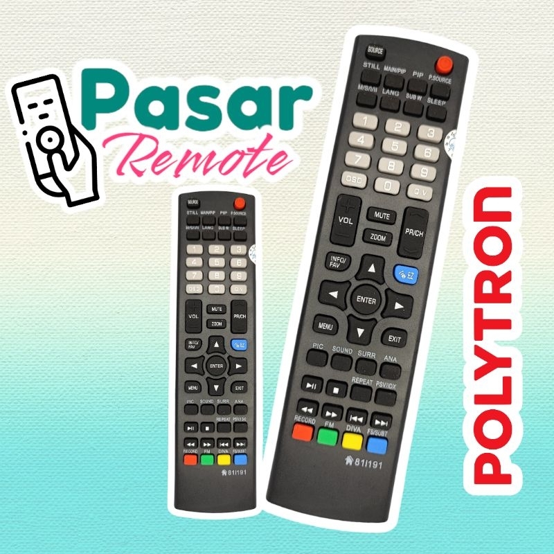 Remote Tv Polytron 81I191 LED F-9