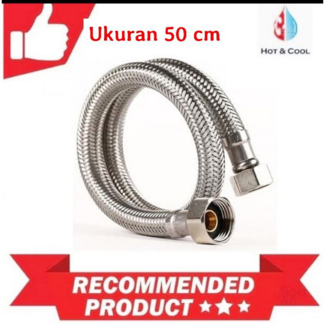 Selang flexbl 50 cm,Selang Fleksibel Ukuran 50 cm Sus 304/ Selang Wetafel 50 cm/ selang shower/ selang fleksibel anyam 50 cm stainless 304/ selang kloset,selang westfl,selang flexibel westafel