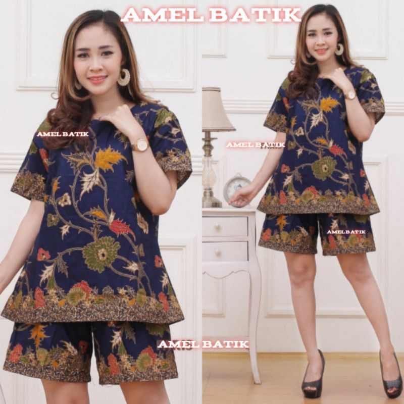 SETELAN BATIK UNGGUL JAYA || SETELAN BATIK CELANA PENDEK