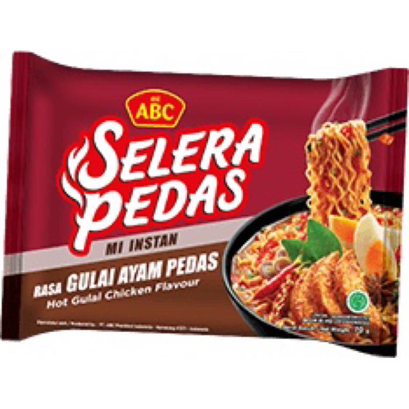 

Mie kuah ABC Selera Pedas Rasa Gulai Ayam Pedas
