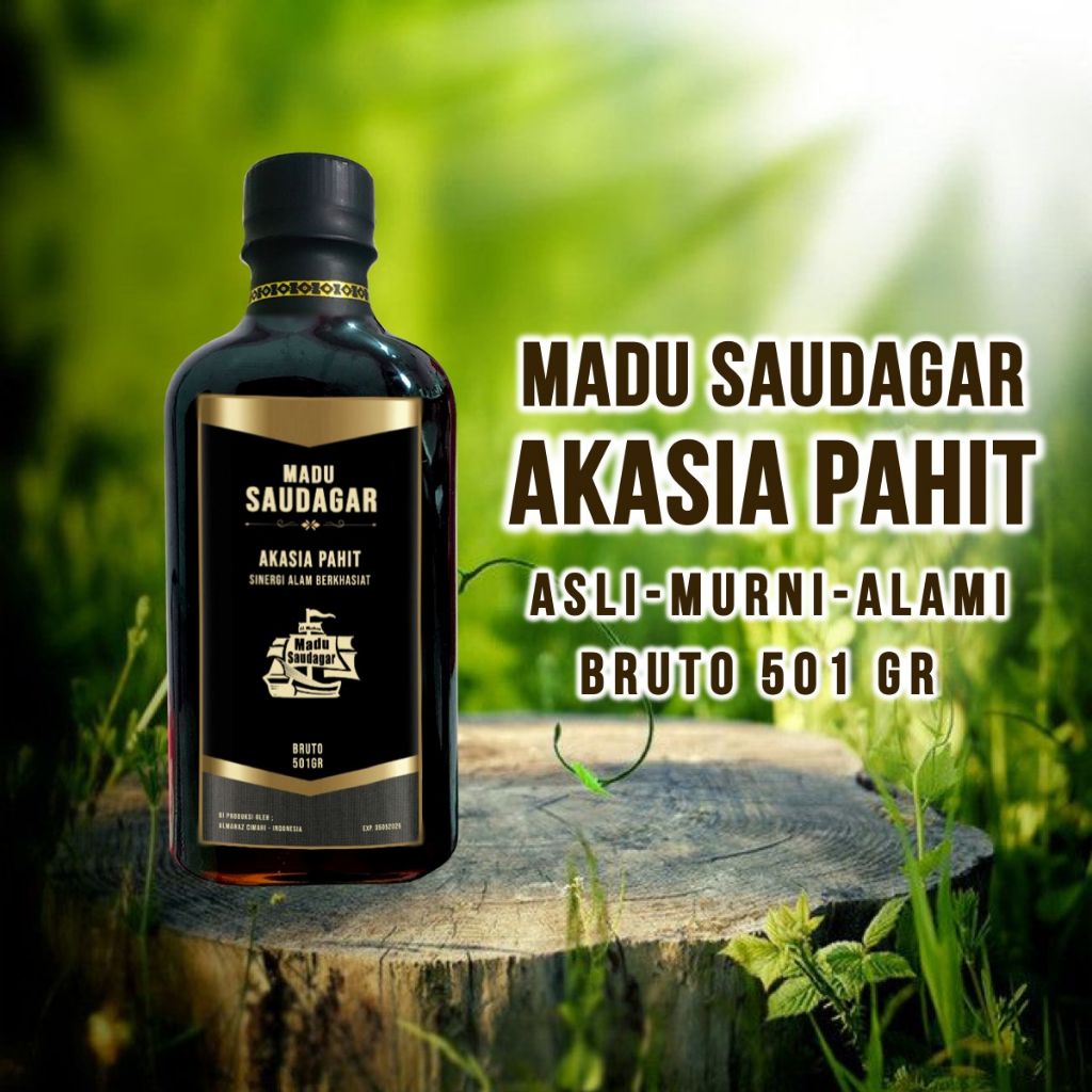 Saudagar Madu Asli Akasia Pahit Murni Alami Grade A+ Raw Honey Madu Pahit Hutan Jambi No Madu Baduy