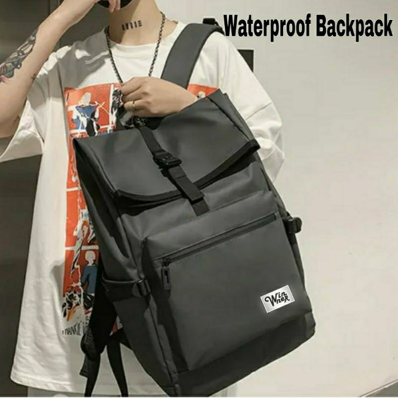 Tas Punggung Pria Backpack Laptop Pria Tas Distro Cowok Cewek Tas Ransel Sekolah 089