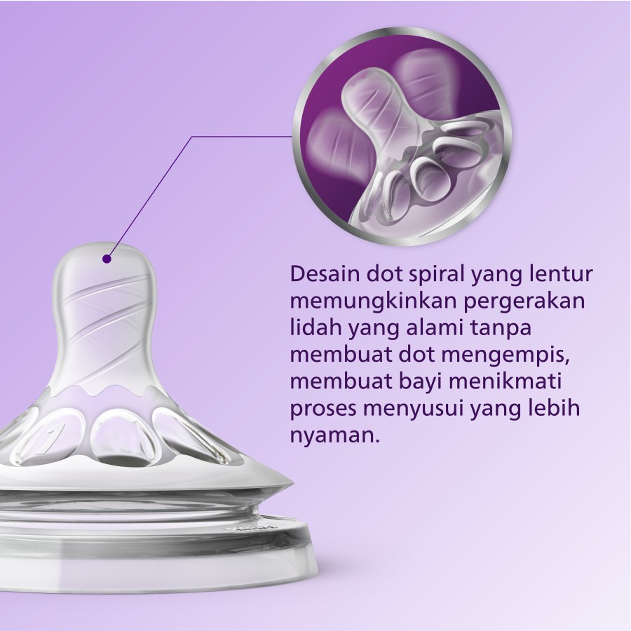 PHILIPS AVENT Teat Natural | Nipple Replacement / Dot Pengganti Avent Natural