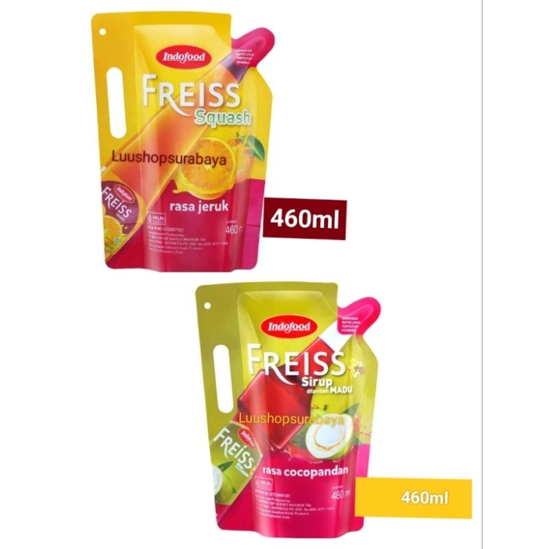 

Indofood Sirup Freiss Freis Squash Syrup Pouch 460ml