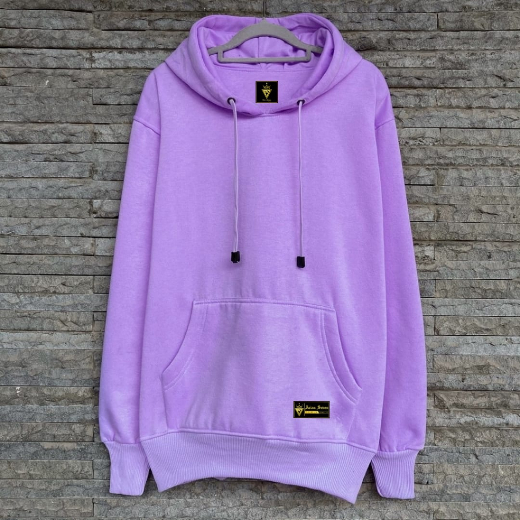 Sweater Hoodie Polos Bahan Tebal Kualitas Distro Untuk Cowok Cewek