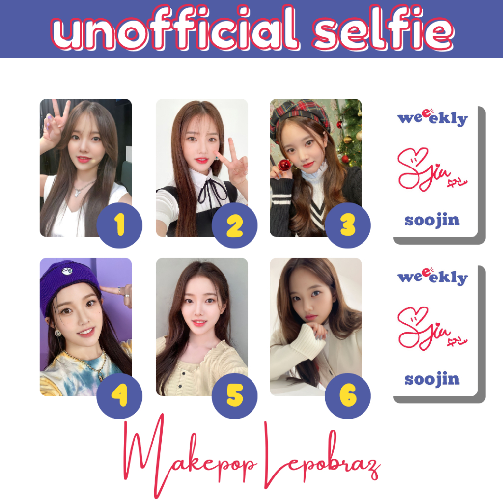 [MIN. 3 PC] WEEEKLY WEEKLY UNOFFICIAL SELFIE - GIRLFRIENDABLE JIHAN ZOA SOOJIN JIYOON MONDAY SOEUN JAEHEE