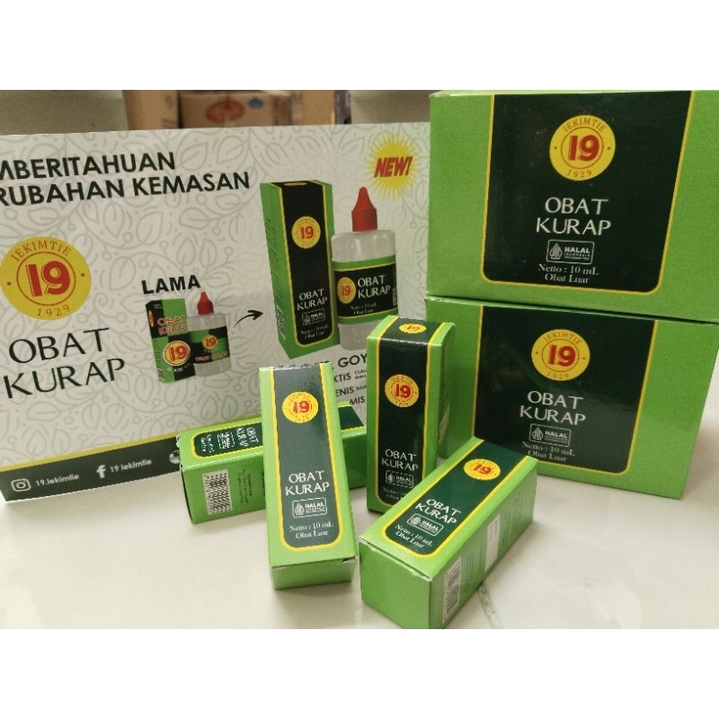 EXP 2025 Obat Kurap Cair Cap 19 Ie Kim Tie obat untuk panu kadas kurap (BOX)