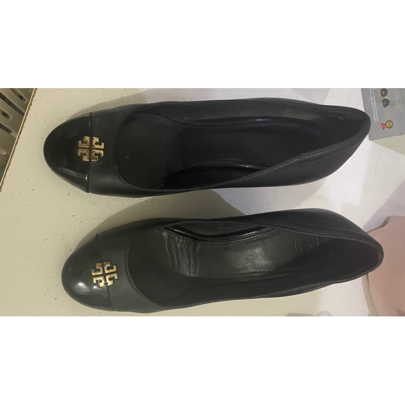 Tory Burch Everly Pump Shoes Wedges Black Original
