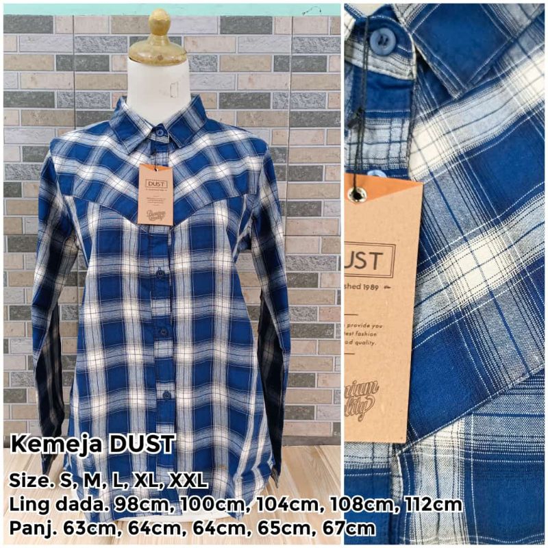 KEMEJA WANITA / KEMEJA KERJA DUST BRANDED MATAHARI KMJDST29388