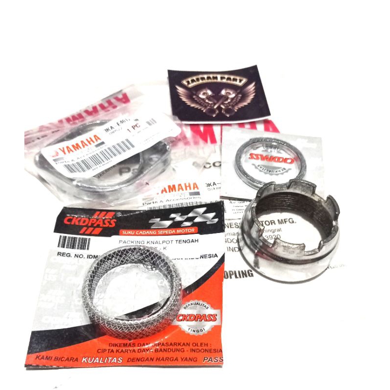 Set Ring Cincin Mur Sambungan Knalpot Plus Asbes Paking Knalpot Yamaha RX King RXS RX New