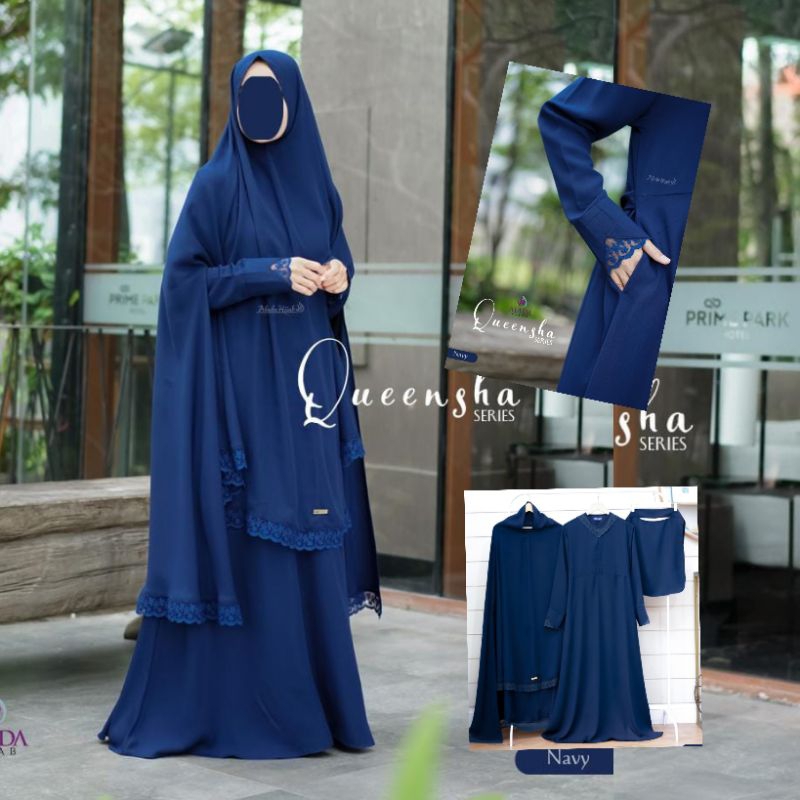 Queensha Set Gamis Cadar By Afada hijab