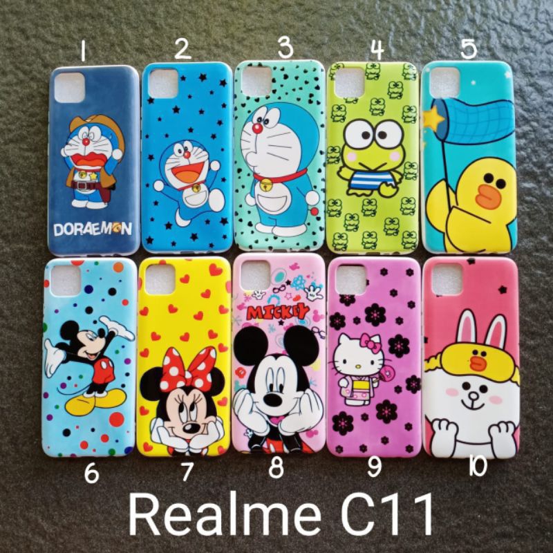 Case gambar Realme C11 LAMA motif cewek ( 7 motif ) soft softcase softshell silikon cover casing kesing housing