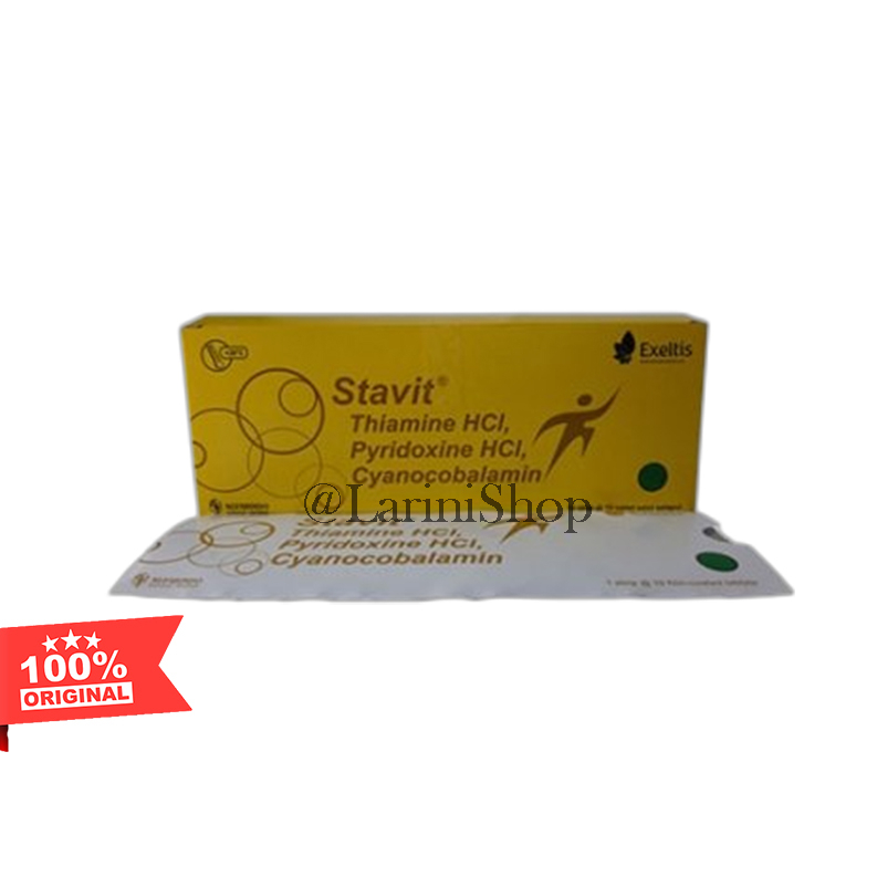 STAVIT TABLET (HARGA PER BOX) SUPLEMEN DEFISIENSI VIT B NUFARINDO